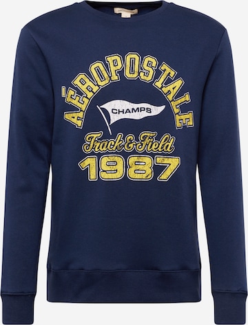 AÉROPOSTALE Sweatshirt 'TRACK & FIELD' in Blue: front