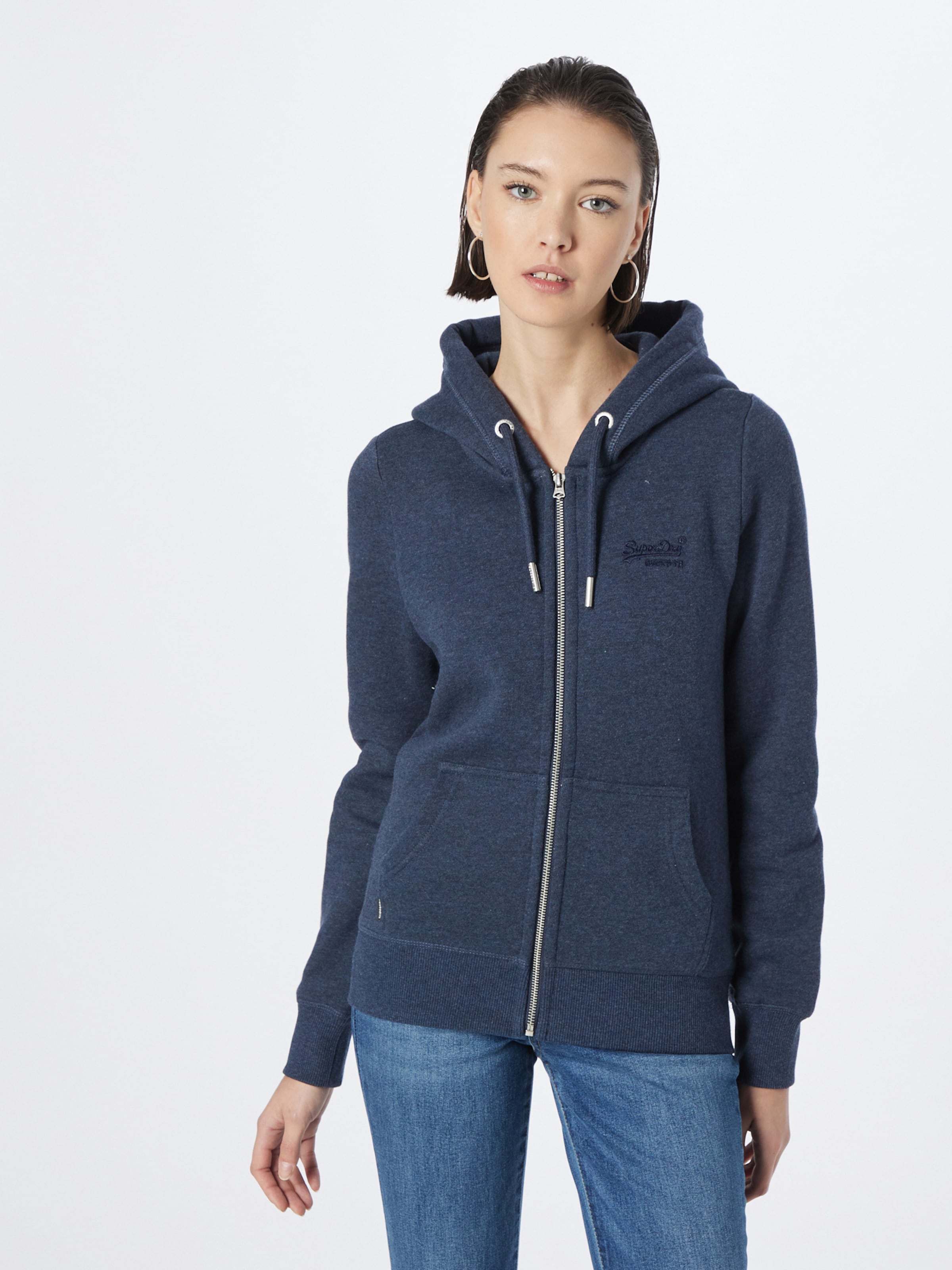 Ladies navy zip deals up hoodie