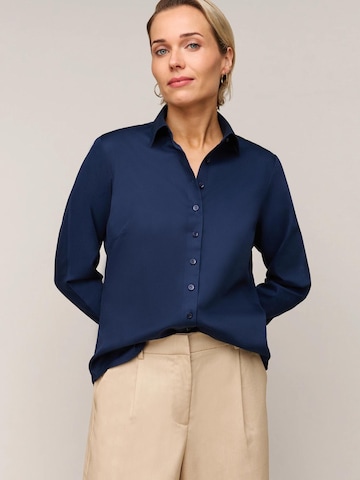 Chemisier 'Women’s Regular Fit Blouse' Vander Amsterdam en bleu : devant