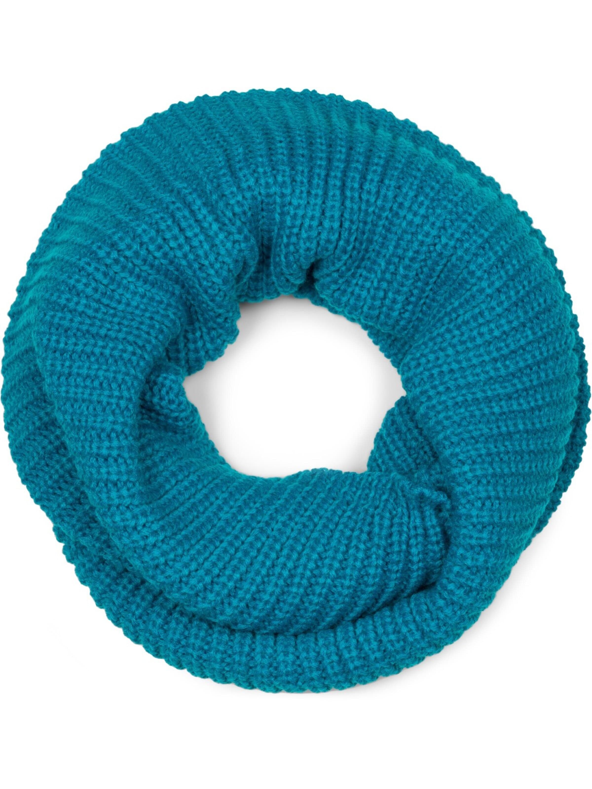 styleBREAKER Loop scarf 'Unifarbener Feinstrick Loop' in Green: front