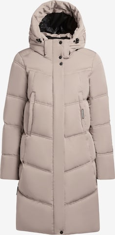 Manteau d’hiver 'Graya2' khujo en gris : devant