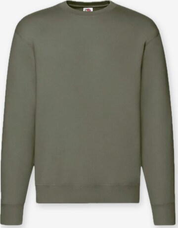 Felpa 'Crewneck sweatshirt' di FRUIT OF THE LOOM in verde: frontale