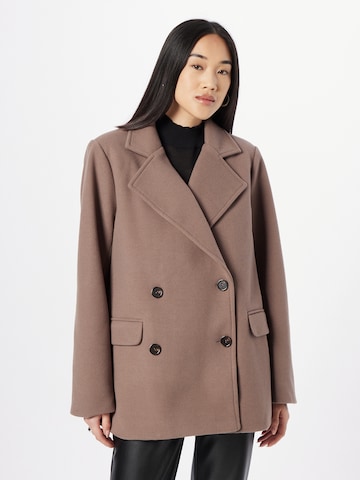 Manteau mi-saison Warehouse en marron : devant