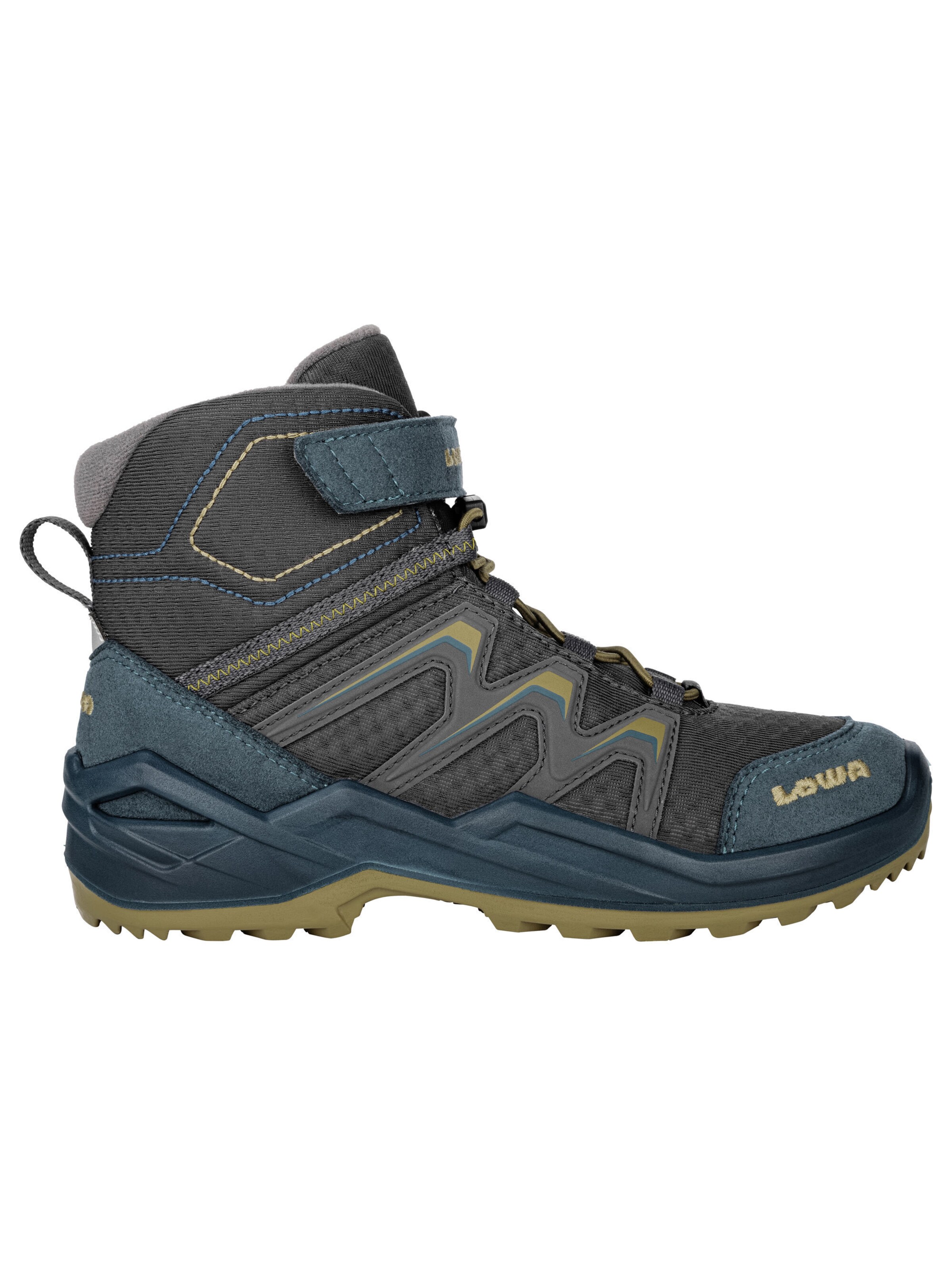 LOWA Boots 'Maddox Warm GTX Mid Jr' in Grey