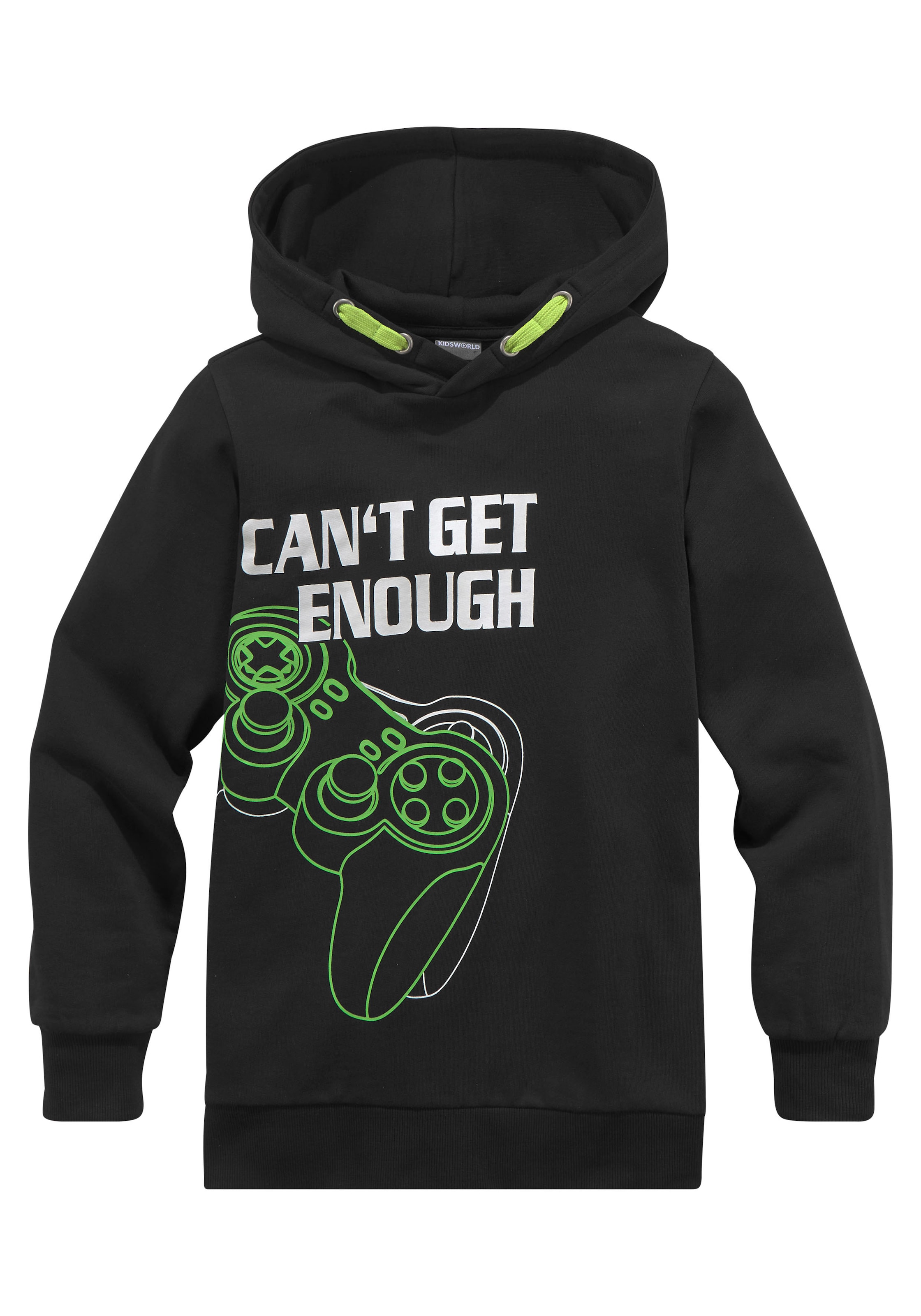 Kidsworld Sweatshirt in Schwarz: Vorderseite