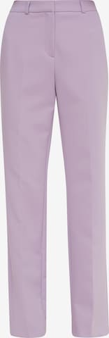 COMMA Wide leg Pantalon in Lila: voorkant