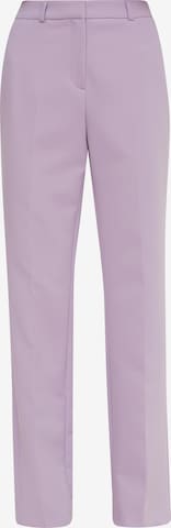 Pantalon à plis COMMA en violet : devant