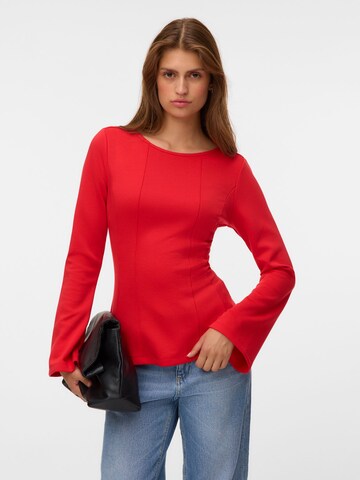 VERO MODA Shirt 'SMILLA' in Rood: voorkant