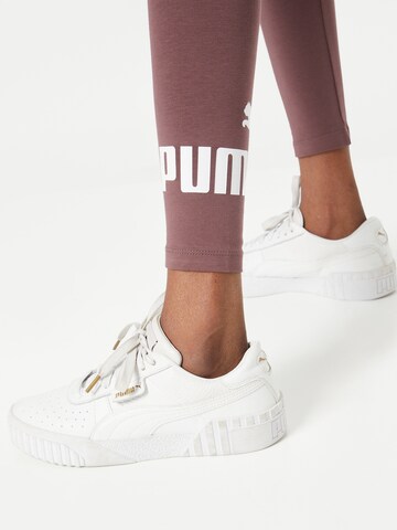 Skinny Pantaloni sportivi di PUMA in lilla