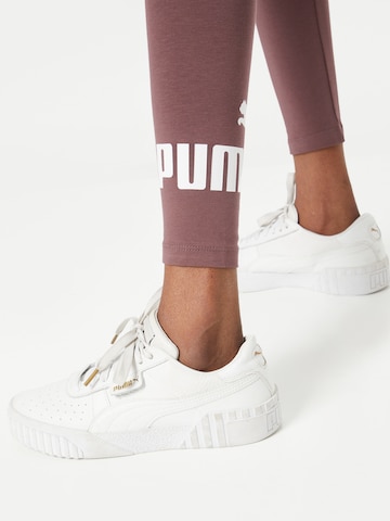 PUMA - Skinny Calças de desporto em roxo