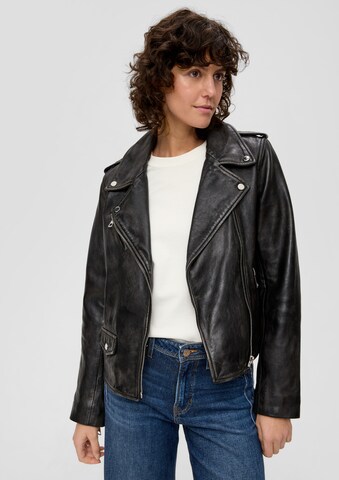 s.Oliver Between-Season Jacket in Black: front