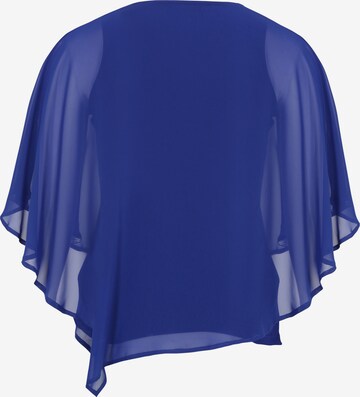Doris Streich Chiffonbluse Bluse in Blau