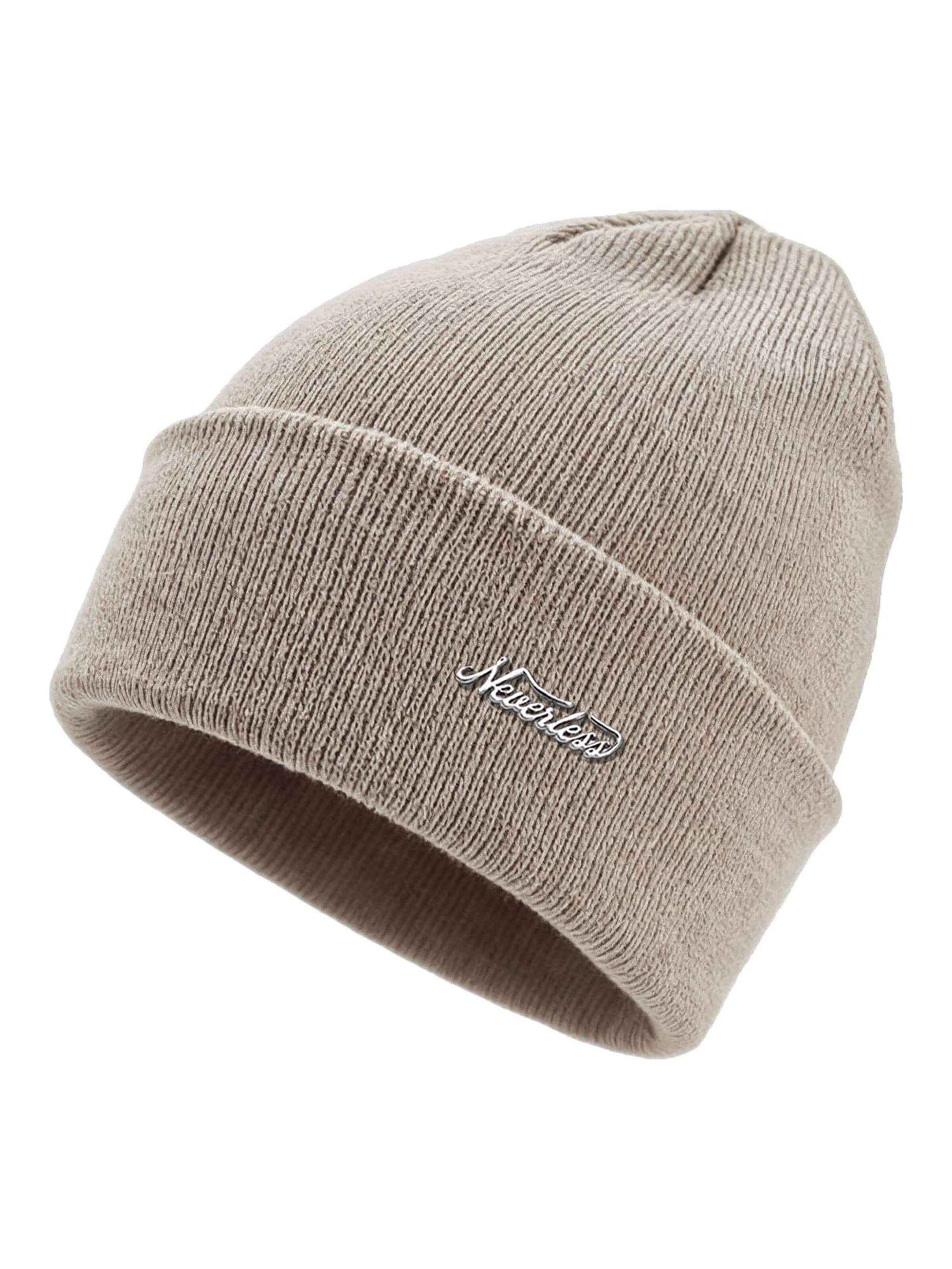 Neverless Mütze '36940'‌‌‌‌ in Beige: Vorderseite