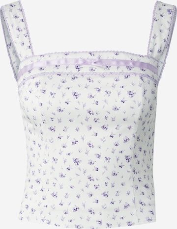 balta millane Palaidinė be rankovių: priekis