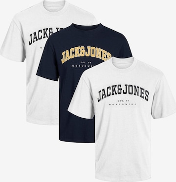 JACK & JONES Shirt 'Caleb Varsity' in Blau: Vorderseite