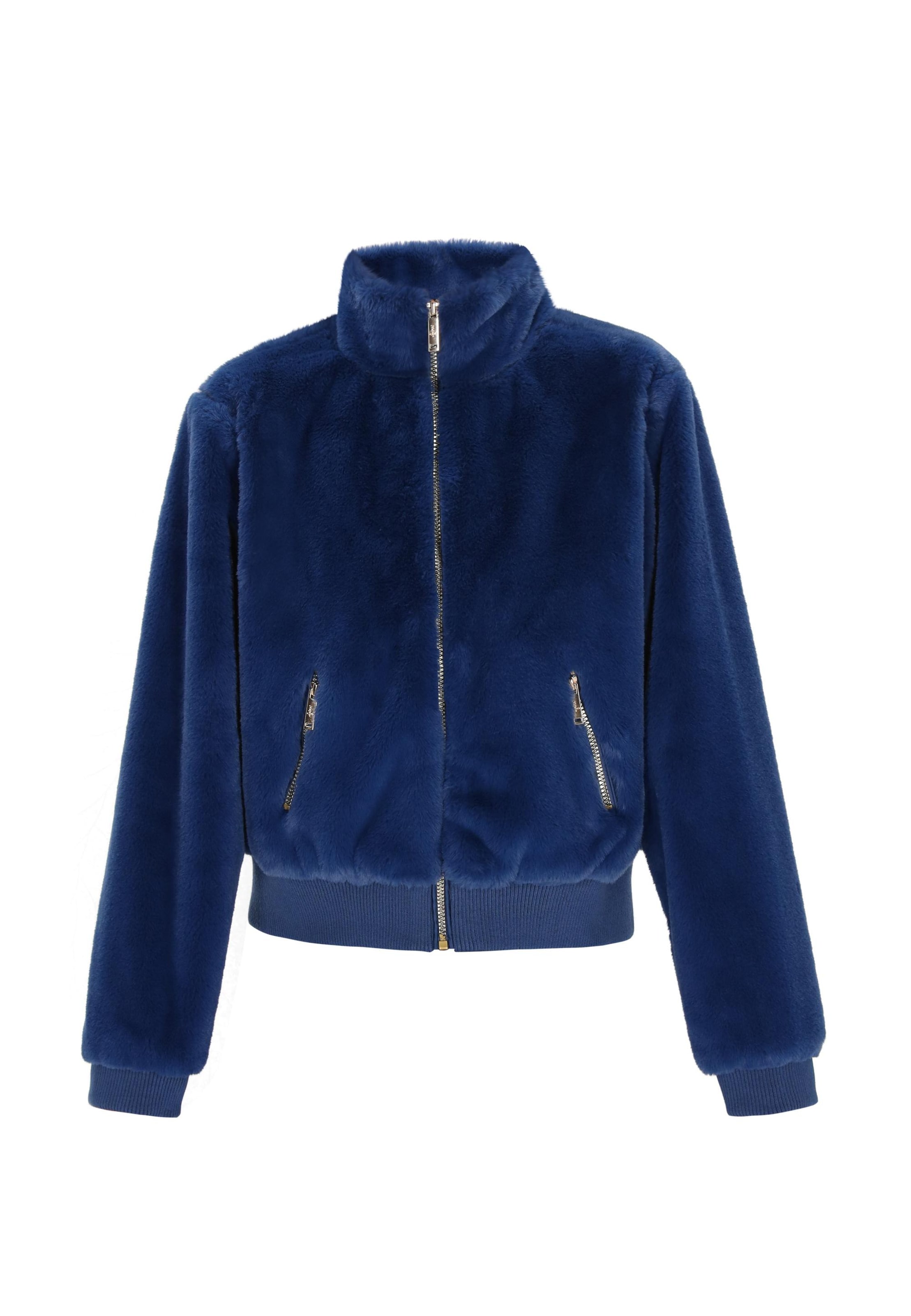 Veste mi-saison 'Fashion Look' taddy en bleu : devant