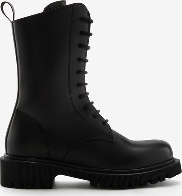 Isabel Bernard Lace-Up Boots in Black