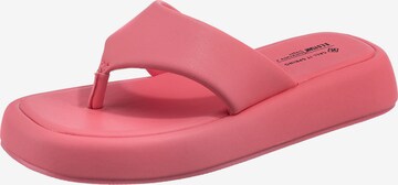 CALL IT SPRING T-Bar Sandals 'Makena' in Pink: front