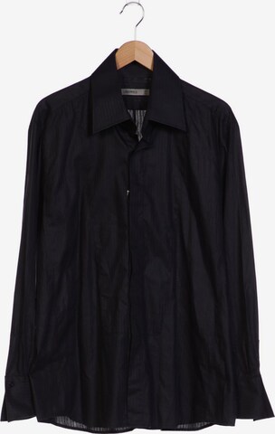 LAGERFELD Button Up Shirt in XXL in Blue: front