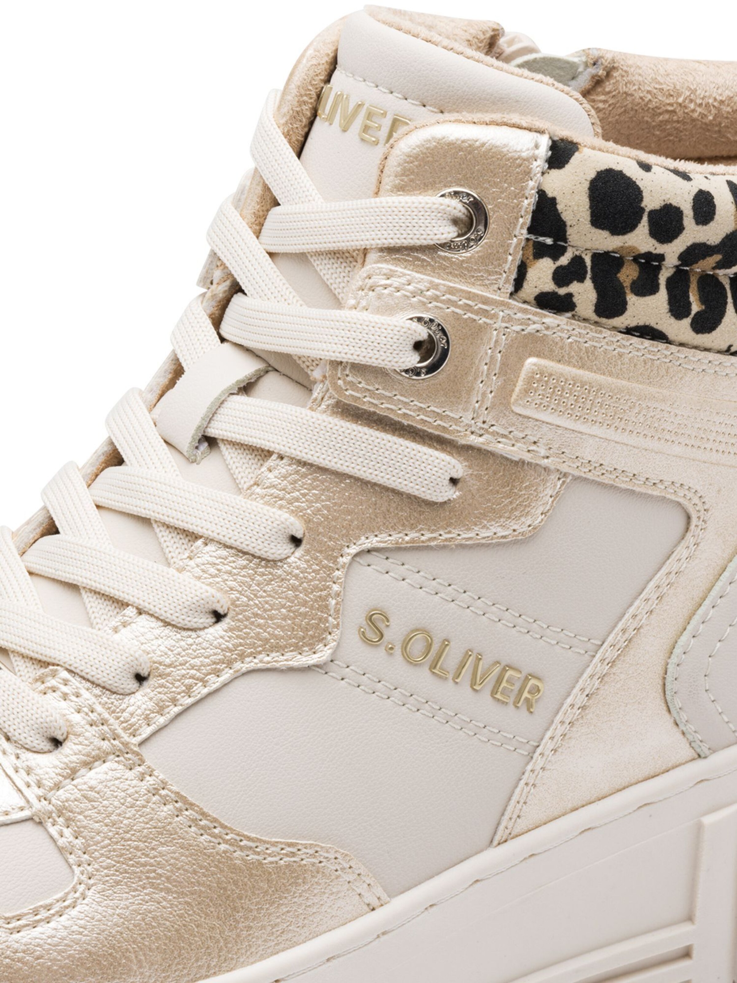 s.Oliver High-Top Sneakers in Beige