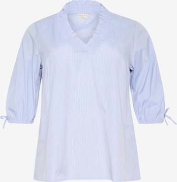 KAFFE CURVE Блузка 'Tiara' в Синий: спереди