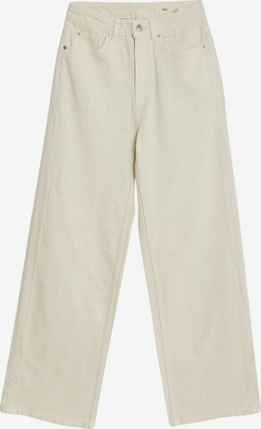 Wide leg Jeans di Marks & Spencer in beige