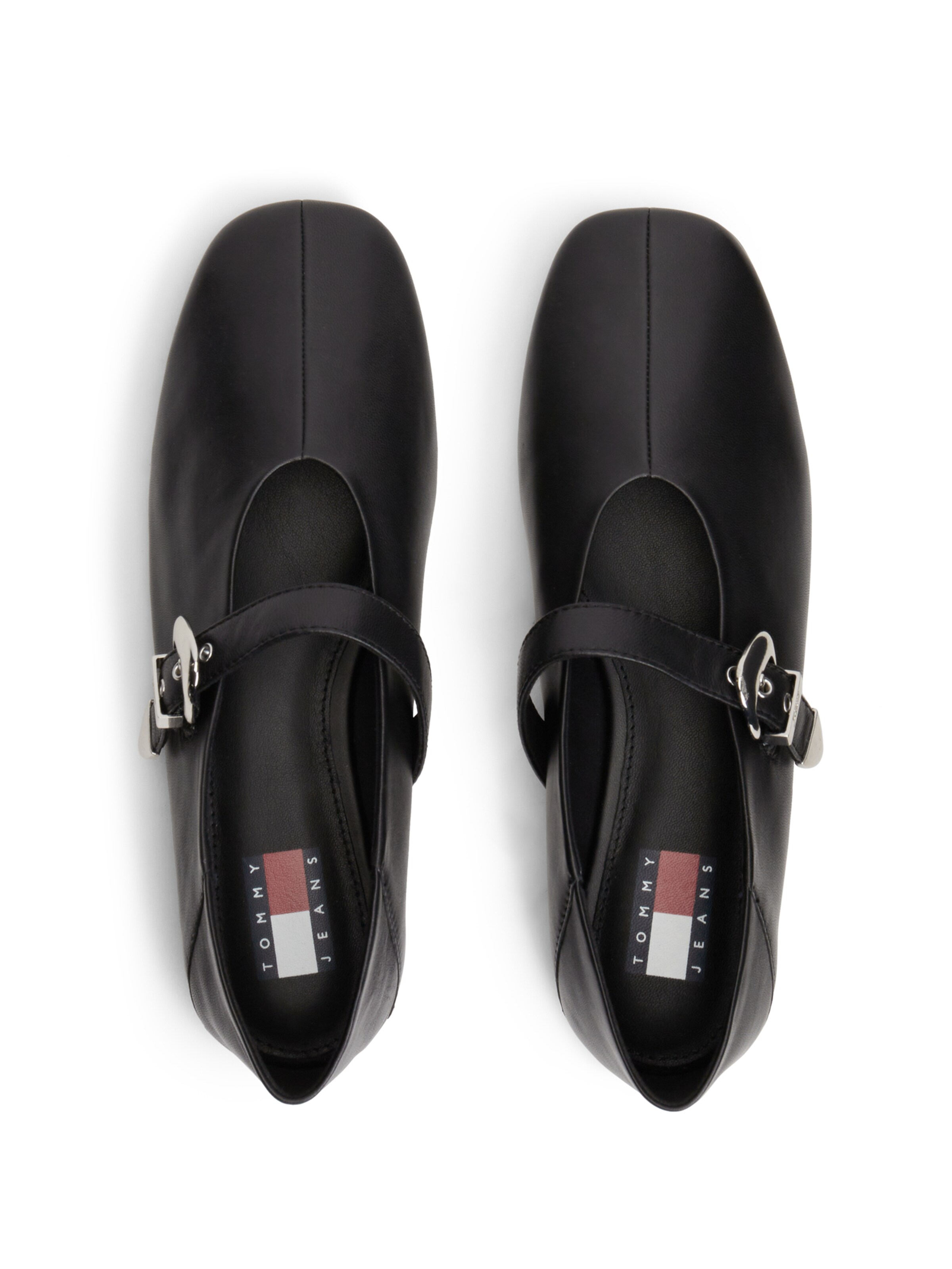 Tommy Jeans Μπαλαρίνα με λουράκια σε μαύρο