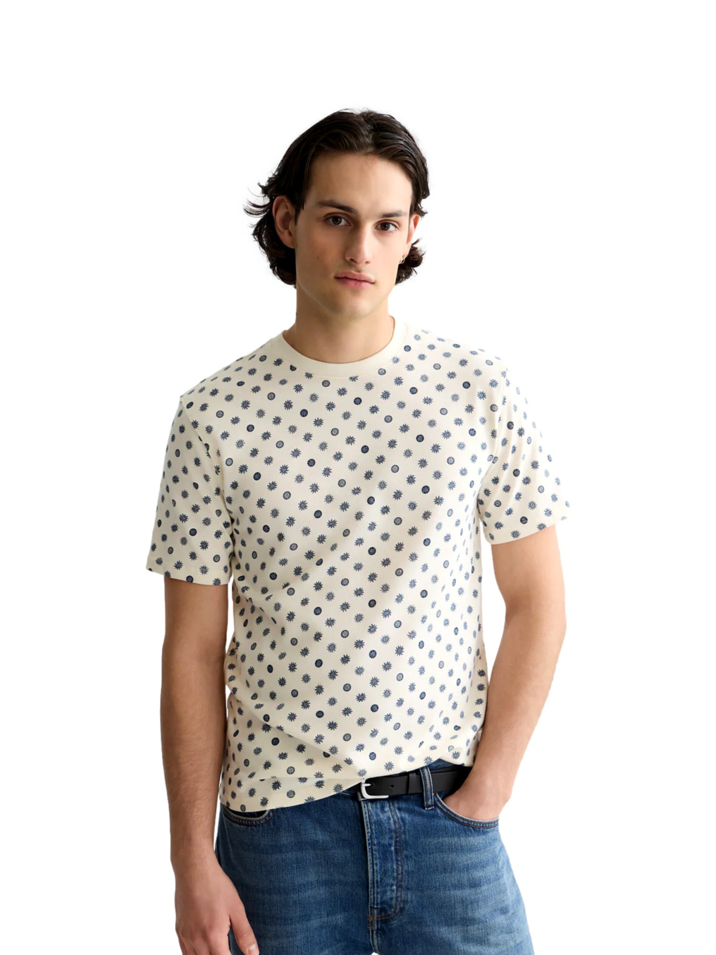 SCOTCH & SODA Shirt in Beige: voorkant