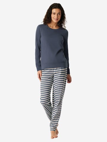 Pyjama ' Casual Essentials ' SCHIESSER en bleu : devant