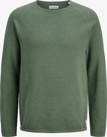 JACK & JONESRegular Fit Pulover 'JJEHILL' - zelena boja: prednji dio