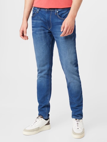 Pepe Jeans Slimfit Jeans 'STANLEY' in Blauw: voorkant