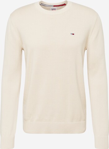 Tommy Jeans Pullover 'Essential' i beige: forside