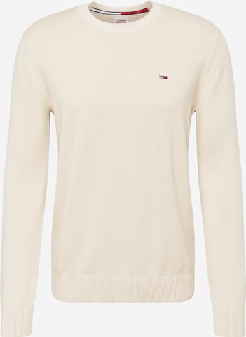 Tommy Jeans Pullover 'Essential' in Beige: predná strana