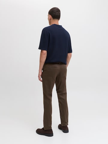 JACK & JONES Slim fit Chino trousers 'JJIMARCO JJBOWIE' in Brown