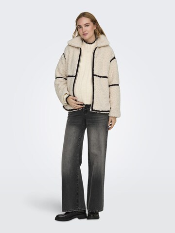 Only Maternity Winterjas 'PARIS ' in Wit