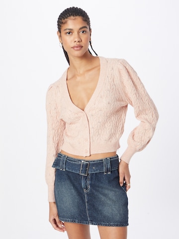 ONLY Knit Cardigan 'Fia Katia' in Pink: front