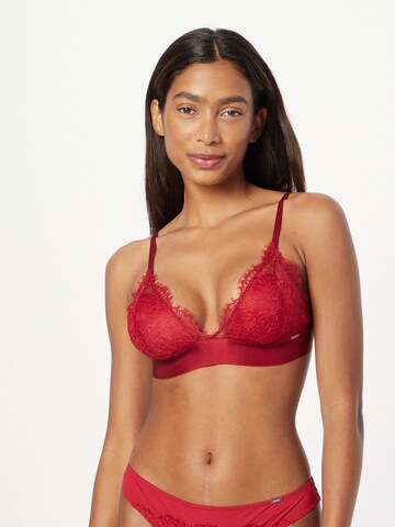 Lindex Triangle Bra 'Nora' in Red: front