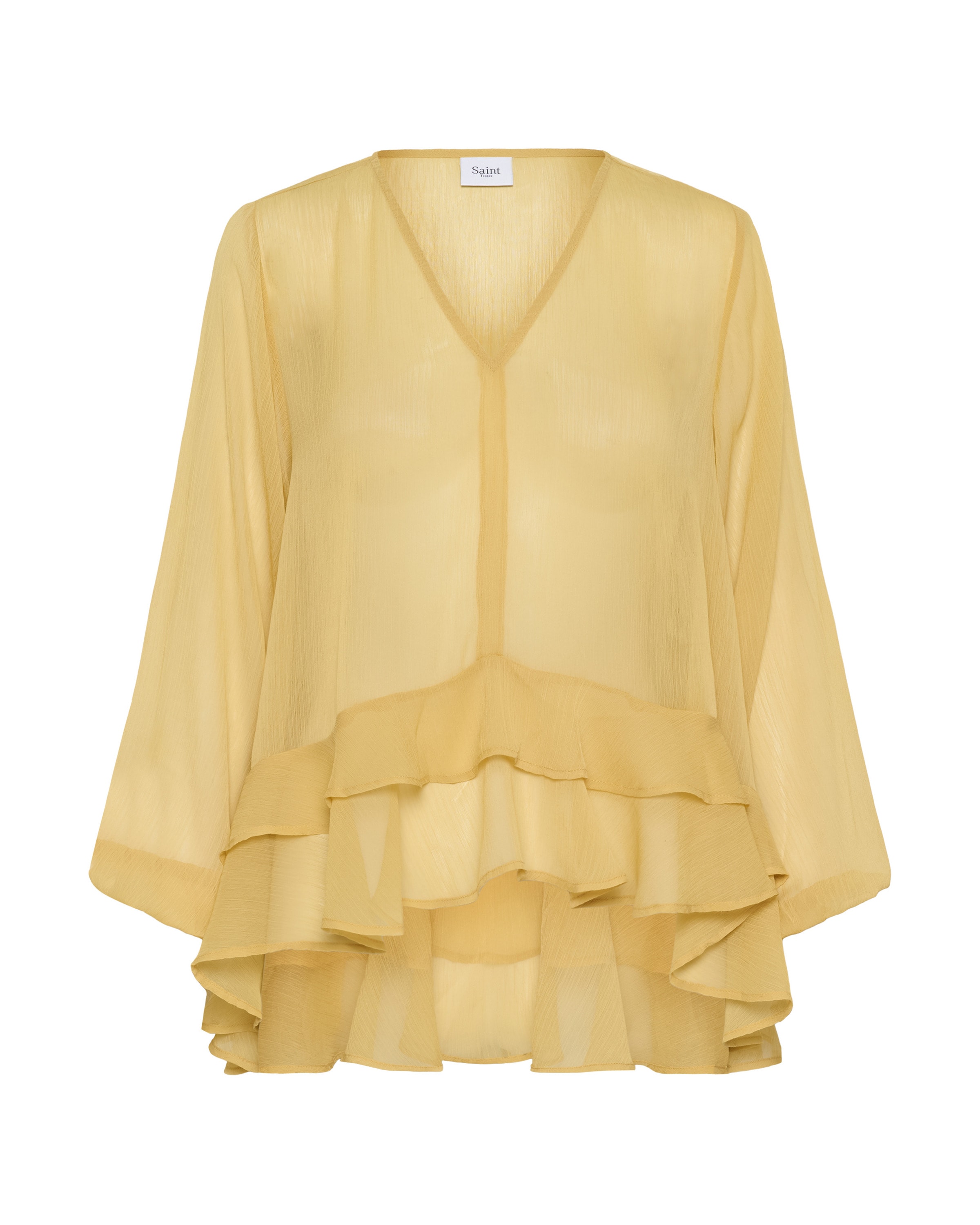 SAINT TROPEZ Blouse 'Lindzy' in de kleur Geel, Productweergave