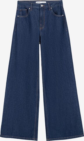 Wide Leg Jean Bershka en bleu : devant