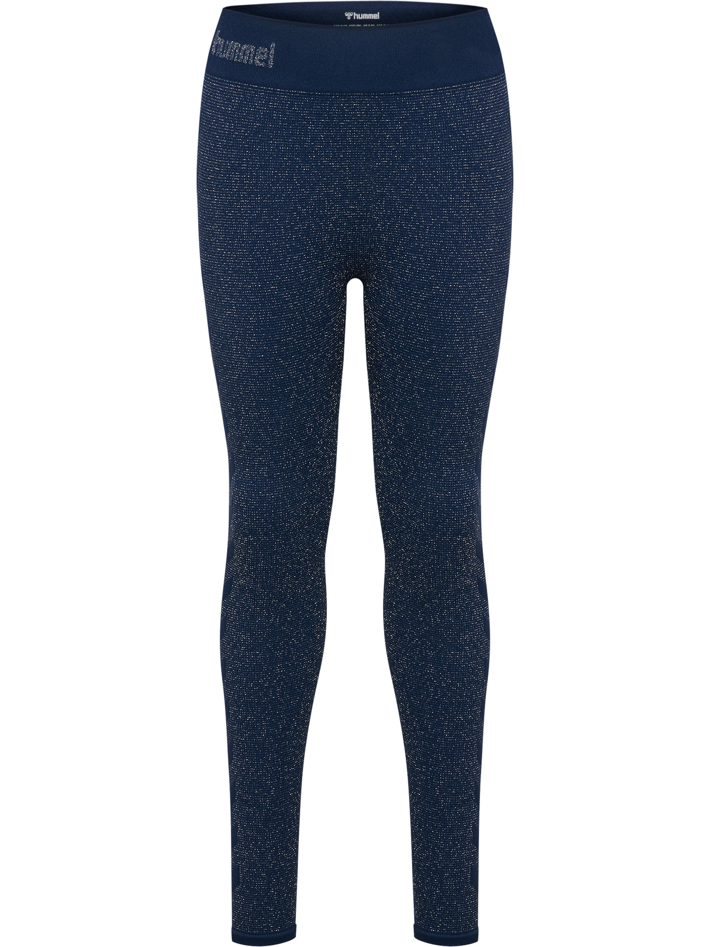 Hummel Slimfit Leggings in Blauw: voorkant