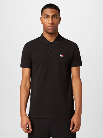 Tommy Jeans Poloshirt in Schwarz: Vorderseite