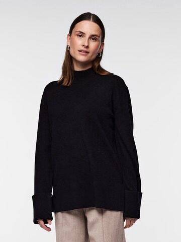 Pull-over 'Emilie' Y.A.S en noir : devant