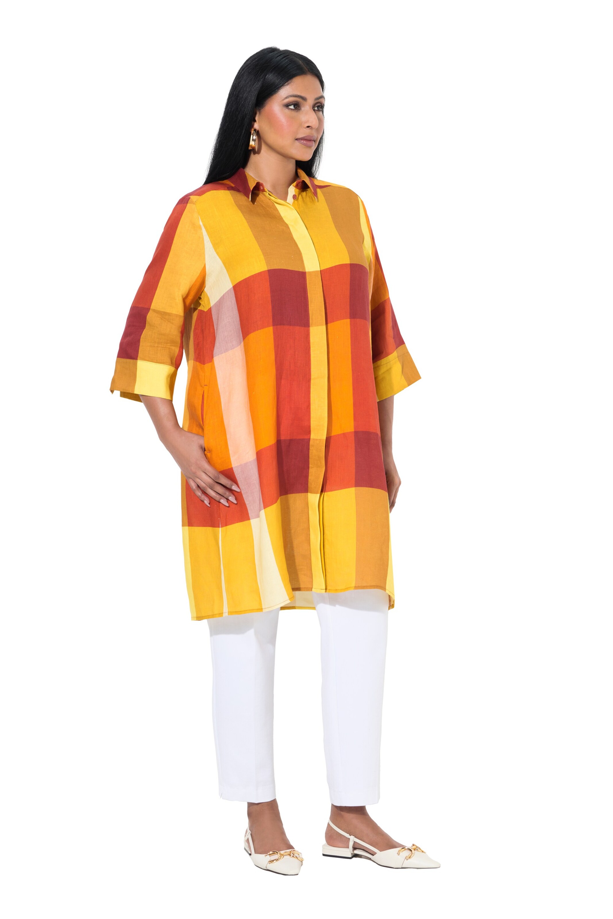 Ulla Popken Tunic in Orange: front
