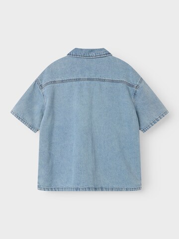 NAME IT Comfort fit Button up shirt 'HALF' in Blue