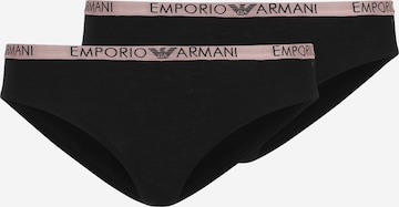 Emporio Armani Σλιπ σε μαύρο: μπροστά