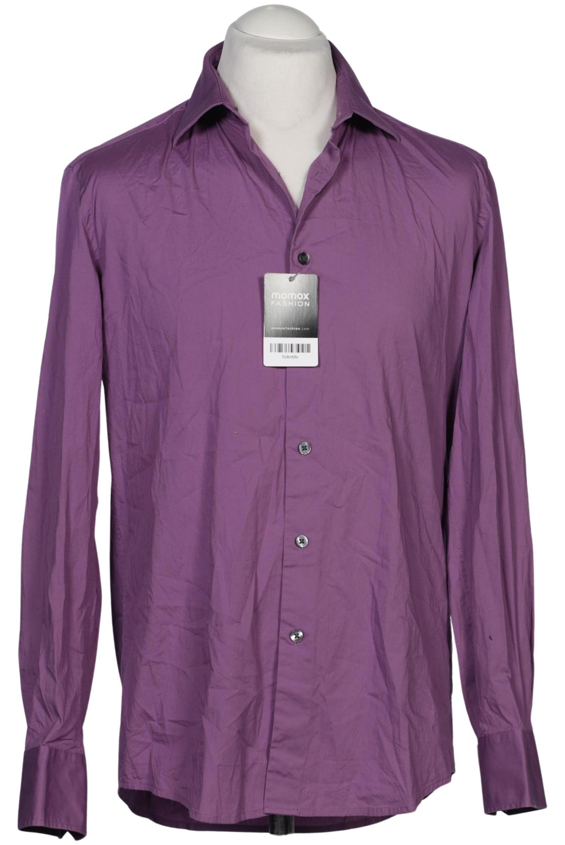 Charles Vögele Button Up Shirt in L in Purple: front