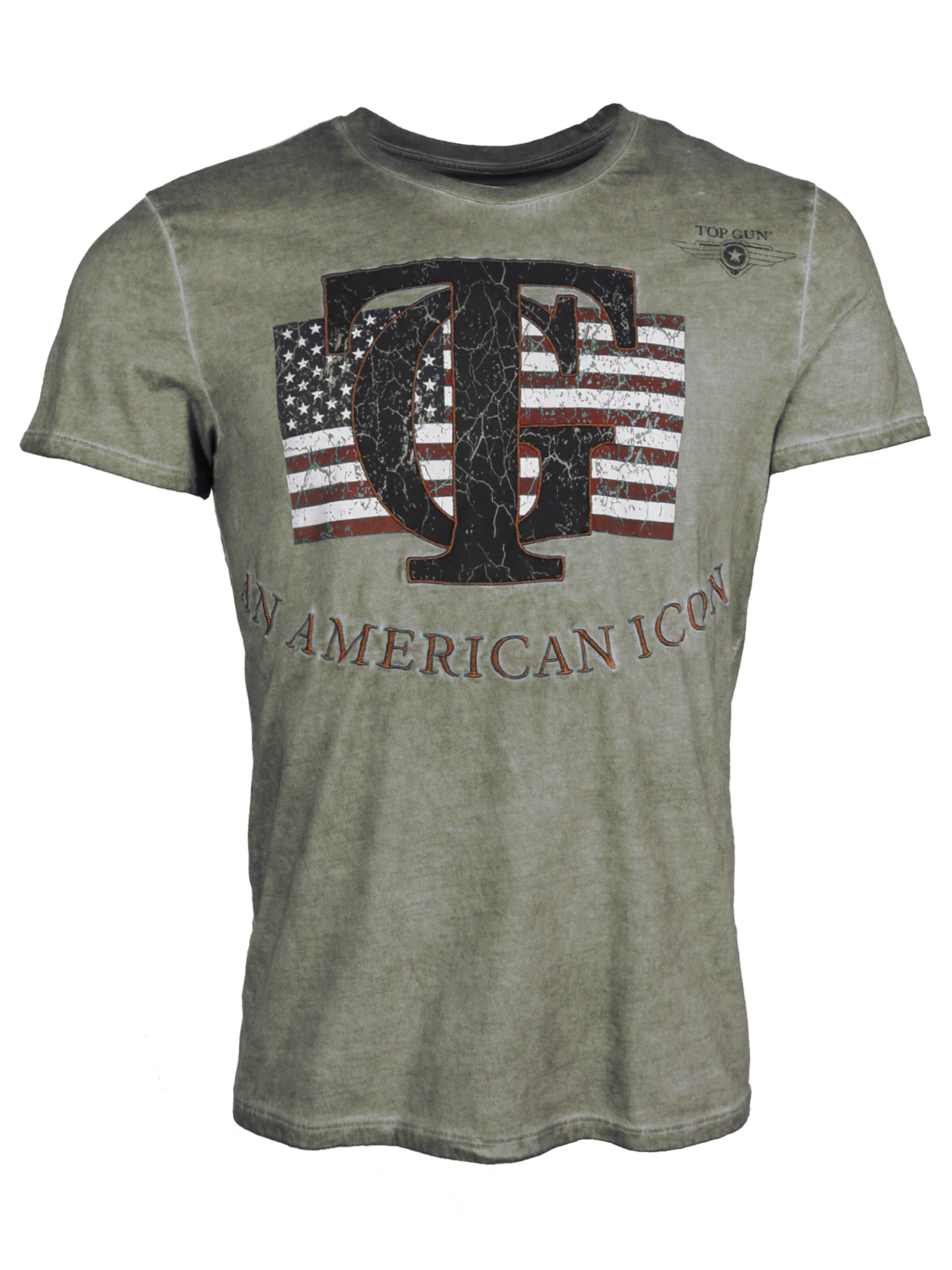 TOP GUN Shirt in Green: front