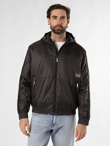 EA7 Emporio Armani Between-Season Jacket in Black: front