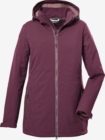 KILLTEC Outdoor Jacket in Purple: front