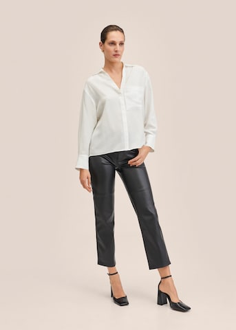 MANGO Blouse 'Limone' in Wit
